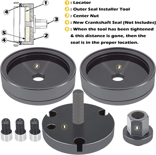 Front  Rear Diesel Crankshaft Seal / Wear Sleeve Installer CAT 3406 3408 C-15