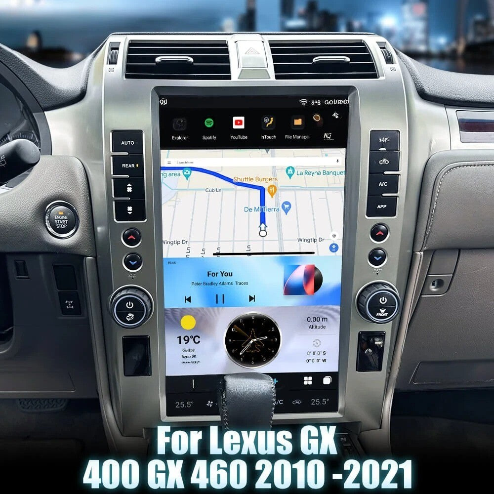 15.6 Android 13.0 Navigation Car GPS Stereo Radio Carplay for Lexus GX400 GX460