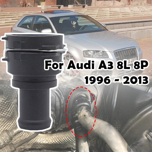 Car Radiator Heat Coolant Hose Flange Water Pipe Connector for Audi A3 8L 96-13