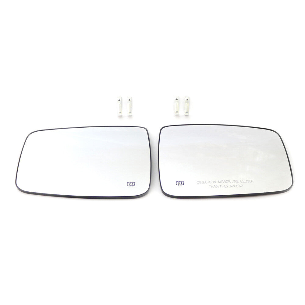 Exterior Mirror Glass Pair LH RH Sides Power Heated for Dodge for Ram 1500 2500