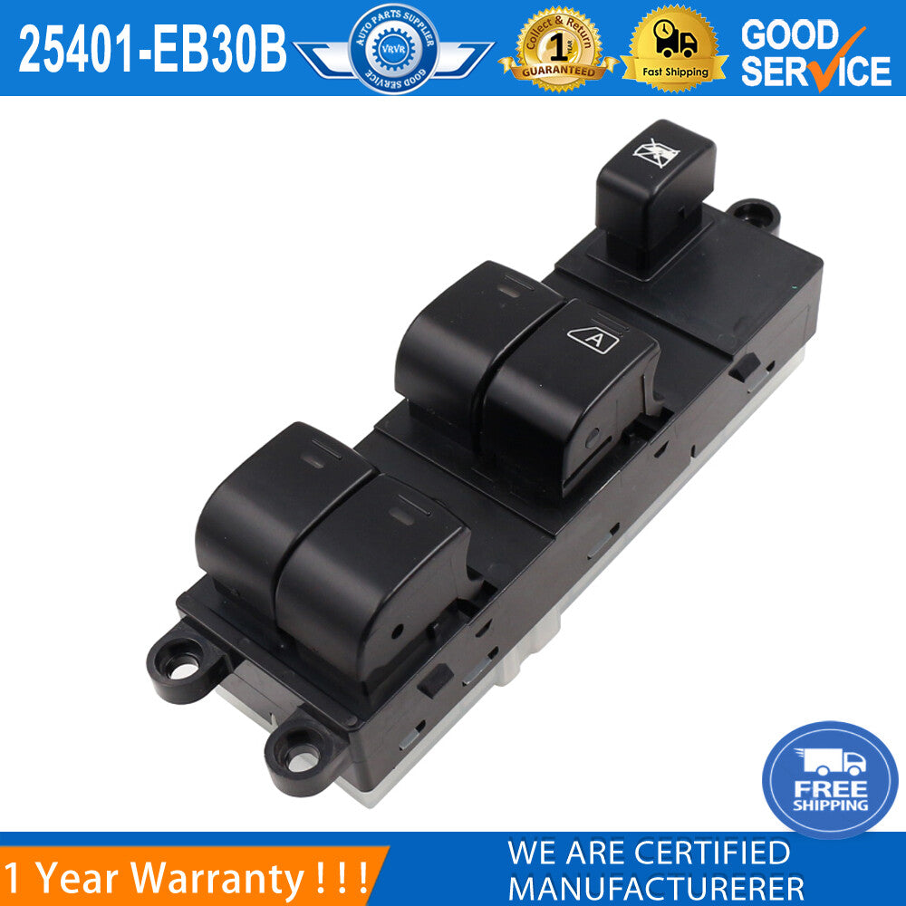 25401-EB30B Right Front Main Window Switch for Navara D40 04-16