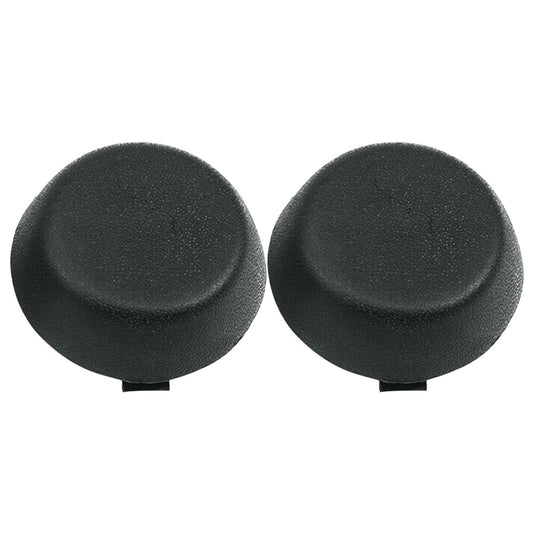 2PCS Round Rear Bumper Dome Caps for Toyota Tacoma 2005-15 Tundra 2000-06 Black