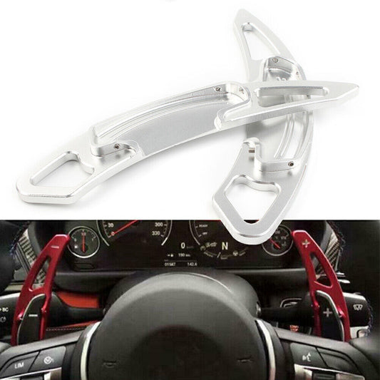 2x Aluminum Silver DSG Paddle Shifters Extensions Trim for Honda Accord 2013-19
