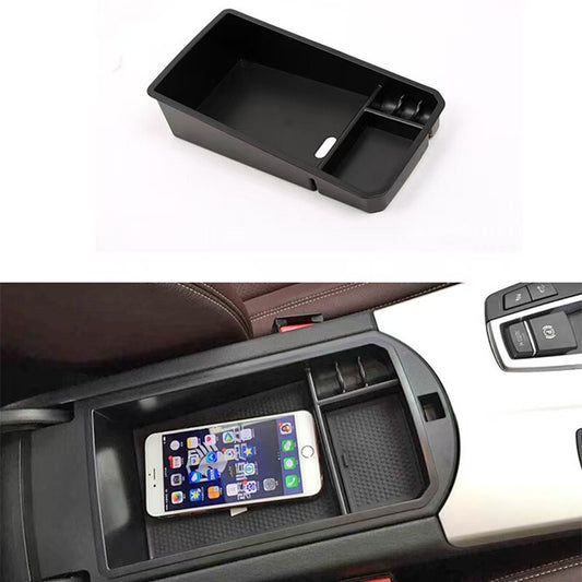 Car Armrest Box Central Storage Glove Phone Holder Container For 11-17 for BMW X3 X4