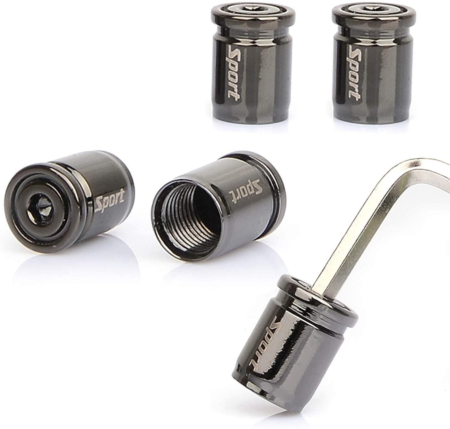 Locking tire valve stem cover for automatic wheels, tire rods, and anti-theft valve stem cover