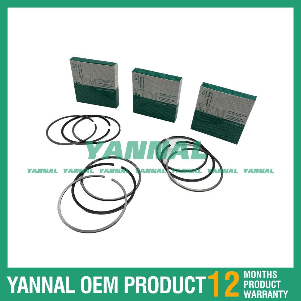 Standard 3X piston rings for Yanmar 3TNE68 engine 4010 AC-16 tractor