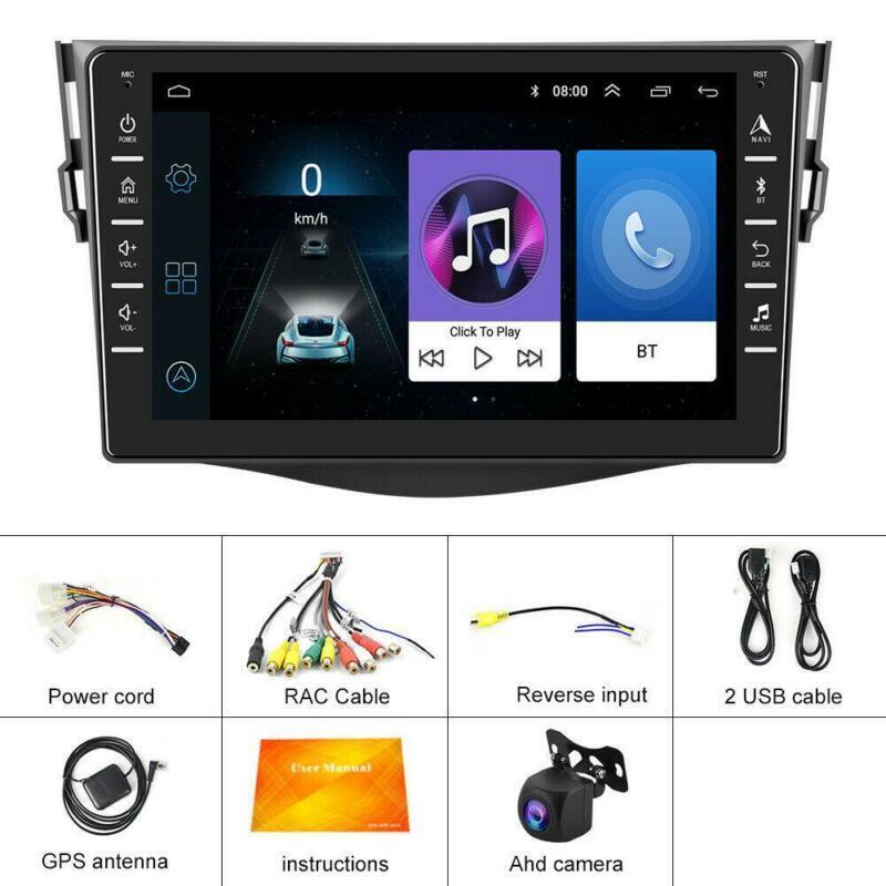 for Toyota RAV4 2007-2012 Car Radio Stereo 8inch Android 9.1 GPS Wifi+AHD Camera