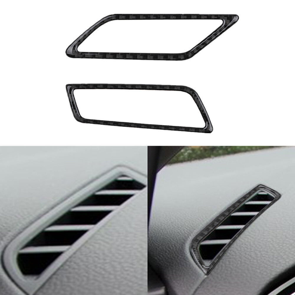 2X Carbon Fibre Vent Outlet Trim for VW for Golf 8 MK8 GTI 2020-2021