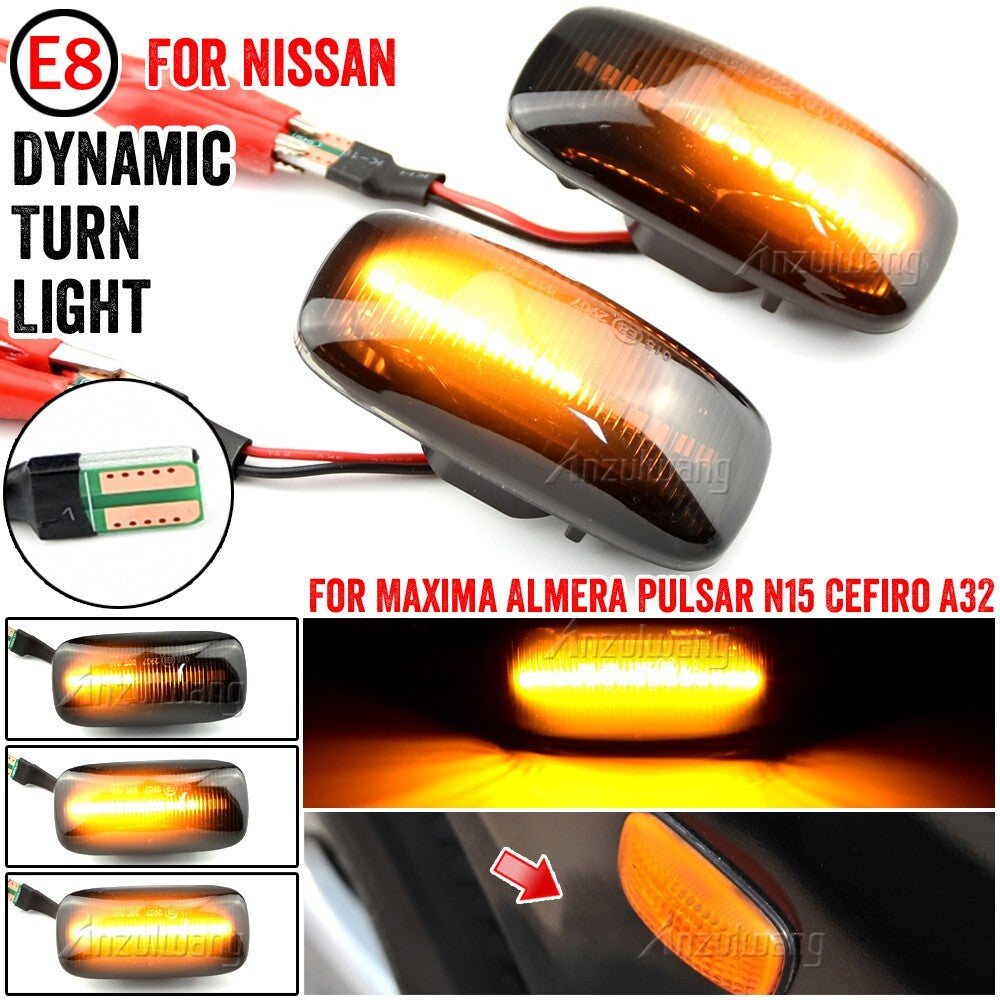 Dynamic Side Marker Turn Signal for Nissan MAXIMA ALMERA PULSAR N15 CEFIRO A32