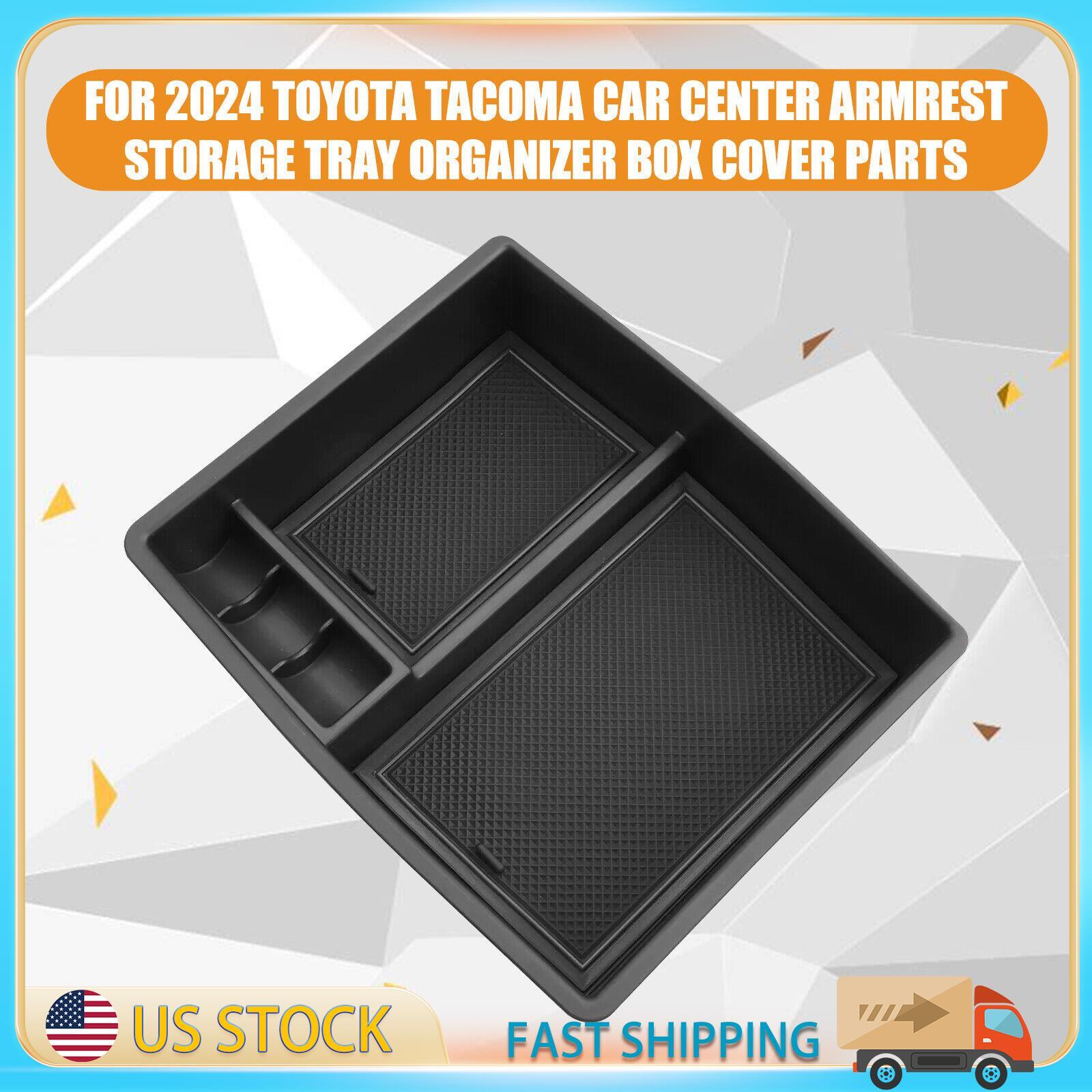 for Toyota Tacoma 2024 Cab Center Console Armrest Storage Tray Organizer Box