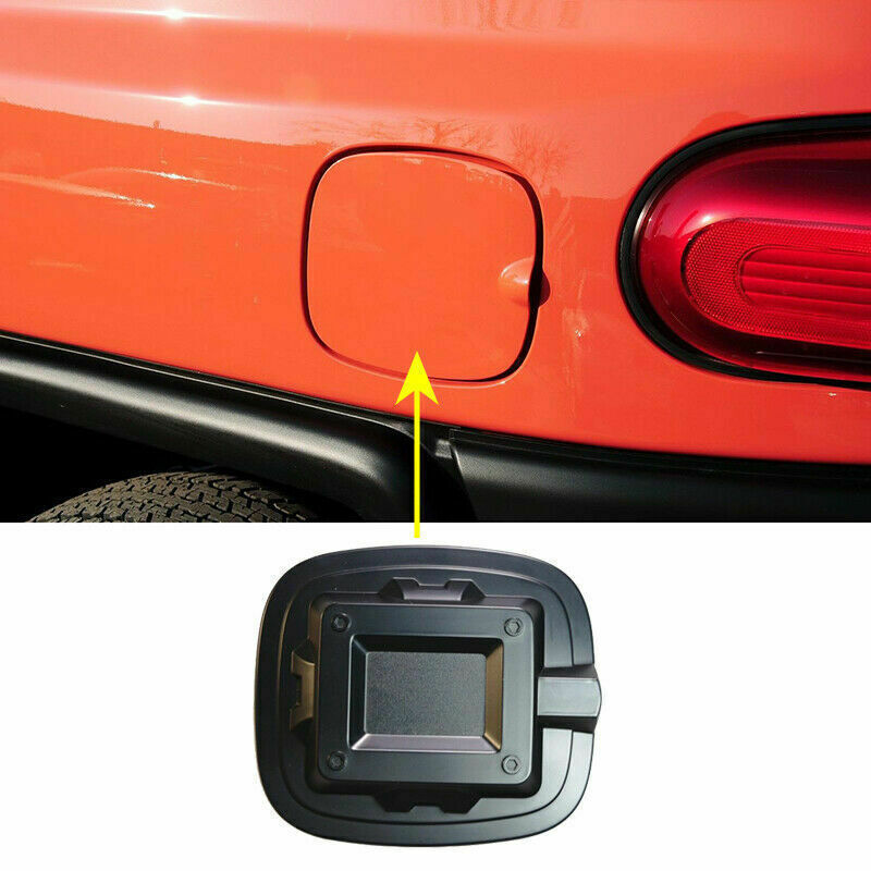 Black Car Fuel Tank Gas Cap Fuel Tank Cover Trim for Toyota FJ Cruiser 2007-2017
