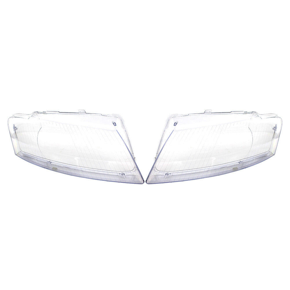 Headlight Lens Cover Headlamp Shell Pair for Audi for A8 D3 2005-2010 Transparent