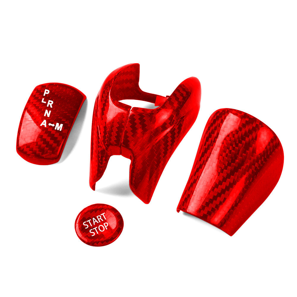 Gear Shift Knob Engine Start Stop Button Cover Trim for Nissan GTR R35 08-16 15