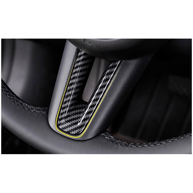 4P ABS Carbon Fiber Pattern Steering wheel Cover trim for Mazda CX-50 2023-24