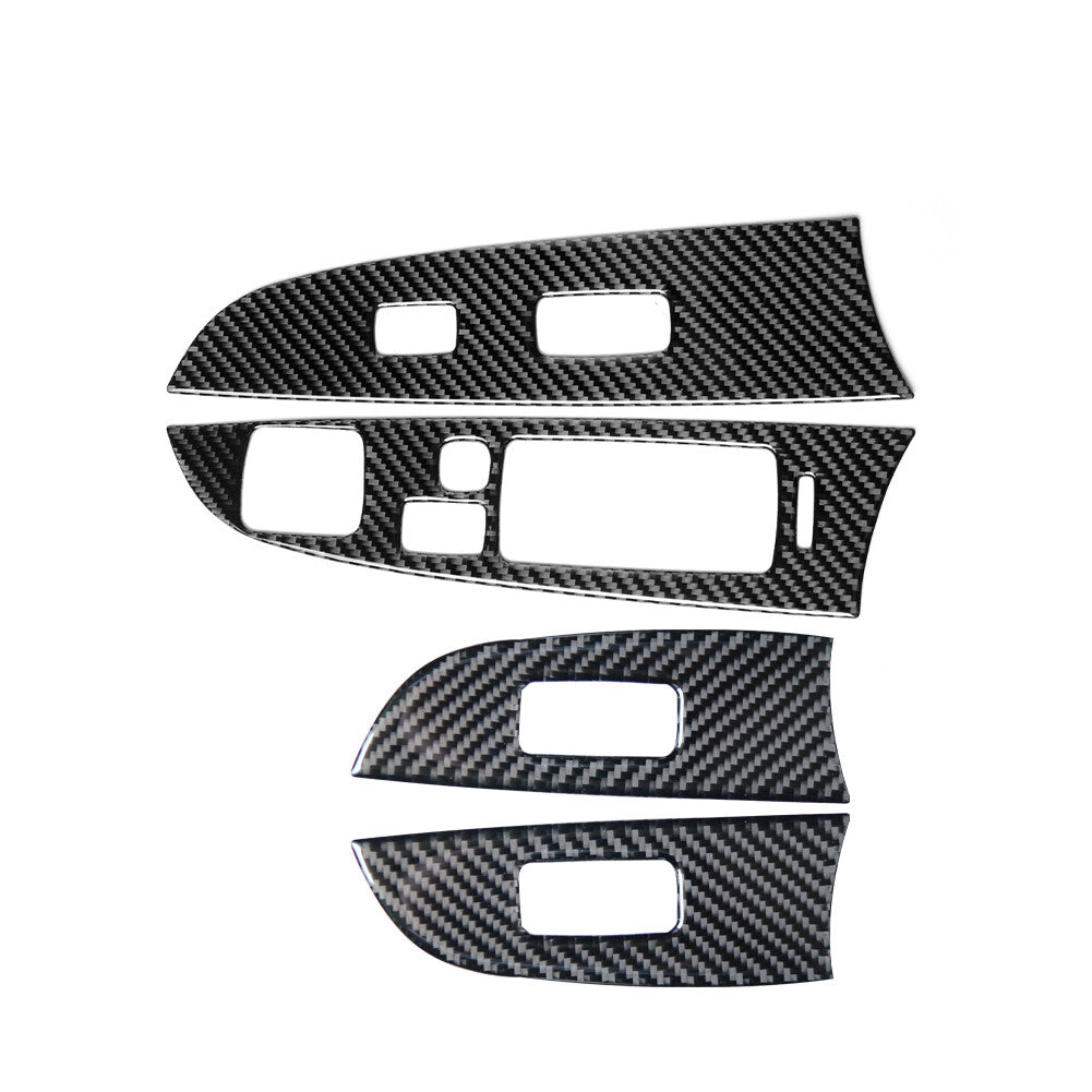 Carbon Fiber Window Lift Switch Panel Cover Trim for LEXUS IS250 IS350 2006-08