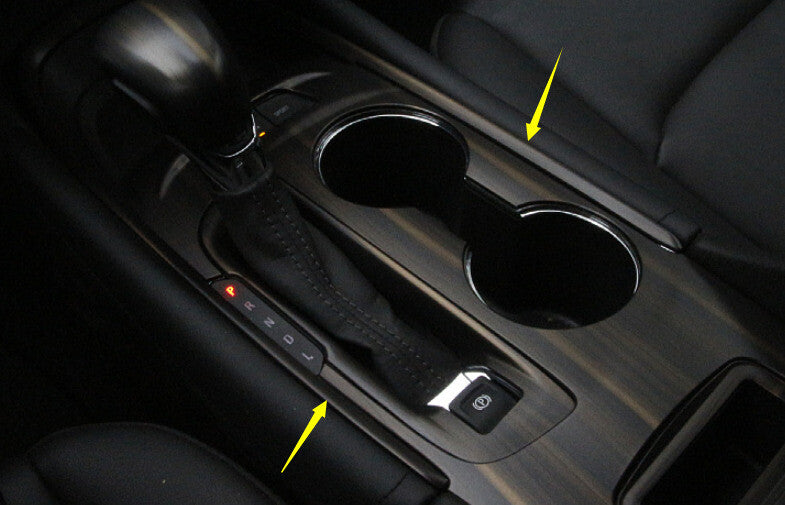 Wood Grain Central Console Gear Shift U Frame 1PC Fit for Chevrolet Malibu 16-21