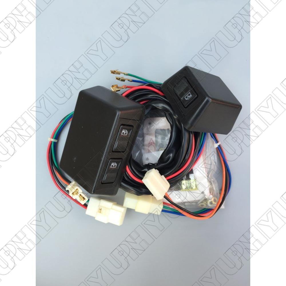Universal 3 Remote Switch Kit Door Lock Power Window 12V Fits Front Two Doors