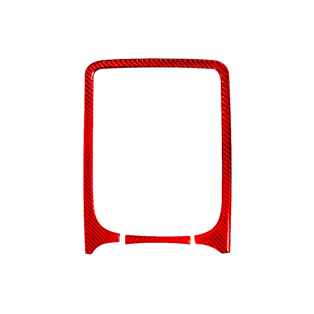 Red Carbon Fiber Radio Console Surround Trim for Dodge Durango 2014-2020 Type B