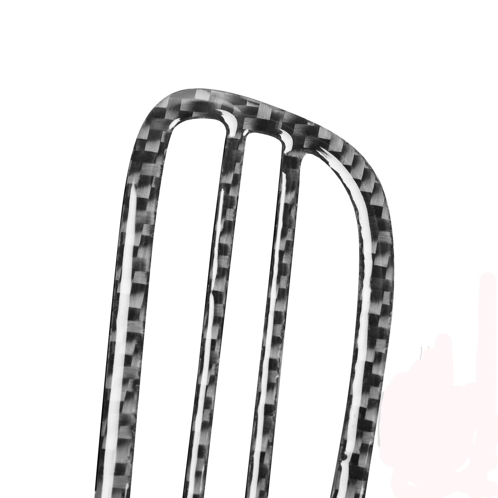 for Chevrolet for Corvette C6 2005-07 Carbon Fiber Demist Air Vent Outlet Cover Trim