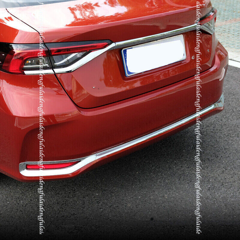 for Toyota for Corolla Sedan 2019-2023 Chrome Rear Bumper Cover Moulding Bottom Trim