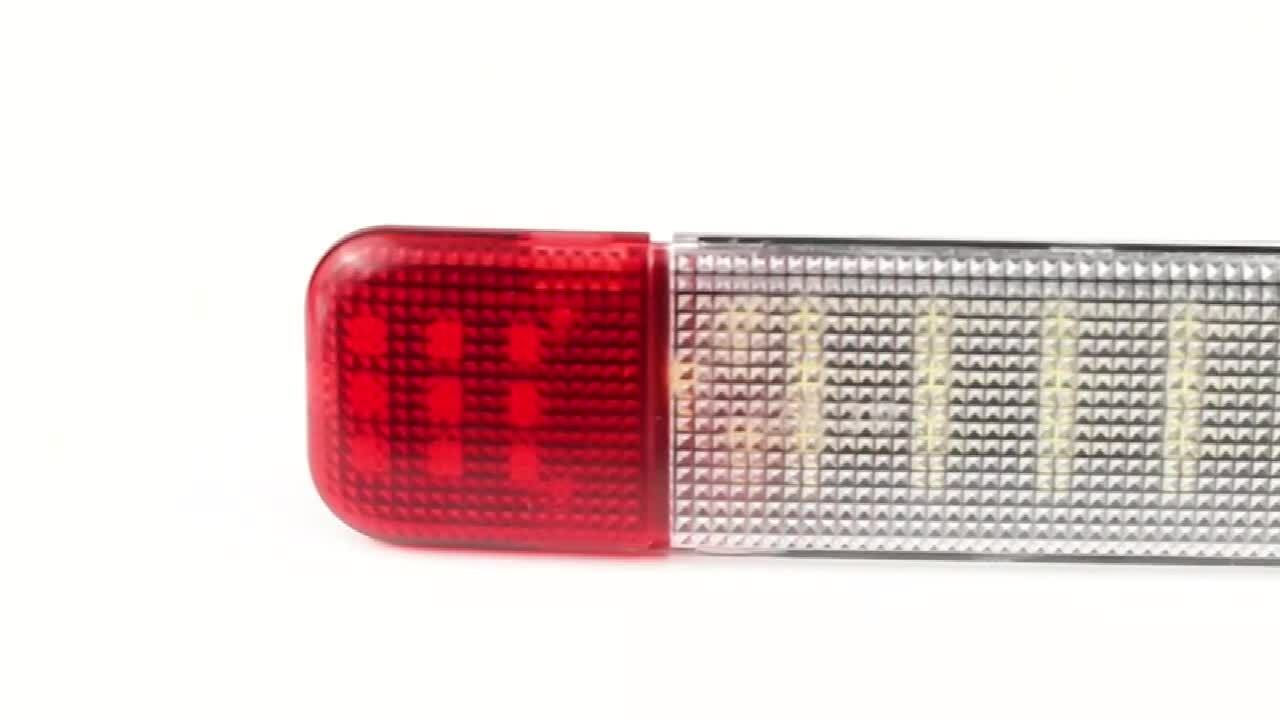 2 for Chevy for Cadillac Accessories Red LED Interior Door Panel Light Courtesy Lamp