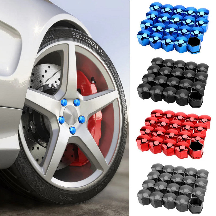 Car wheel nut cover, hub bolt protection cover, bolt black for Chevrolet