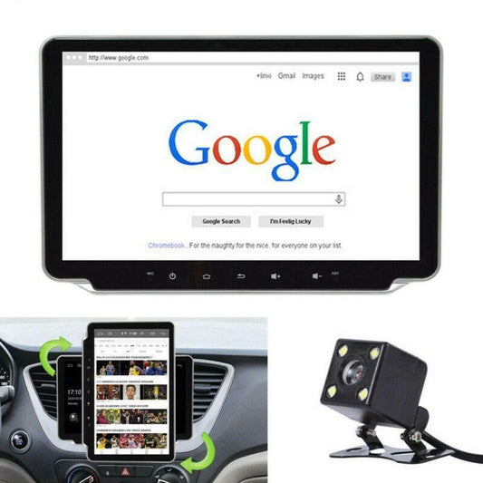 1DIN 10.1in Car Radio Stereo Bluetooth Media MP5 Player Touch Screen Camera Kit