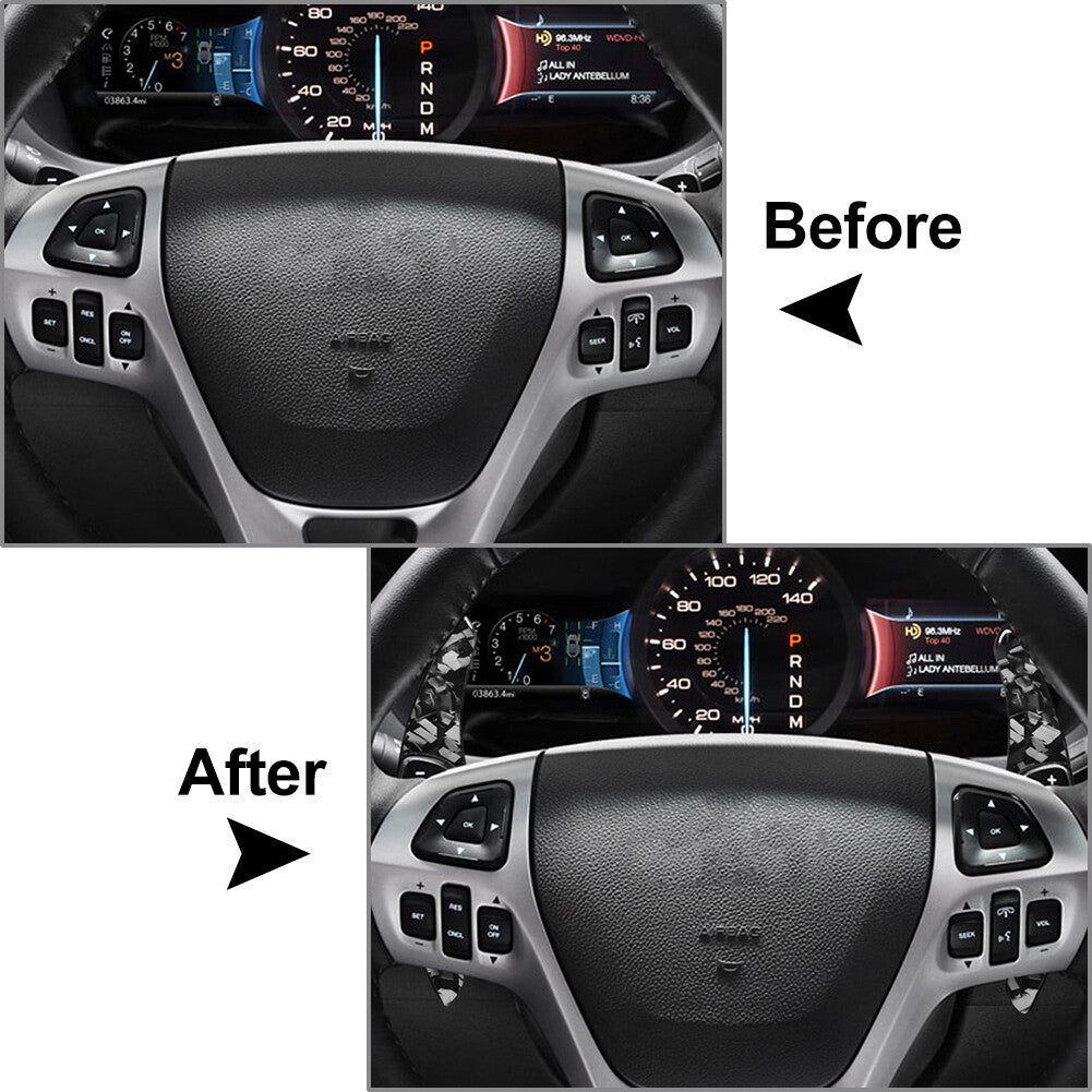 Steering Wheel Shifter Paddle Extension for Ford Explorer 2013-2019 2014 15