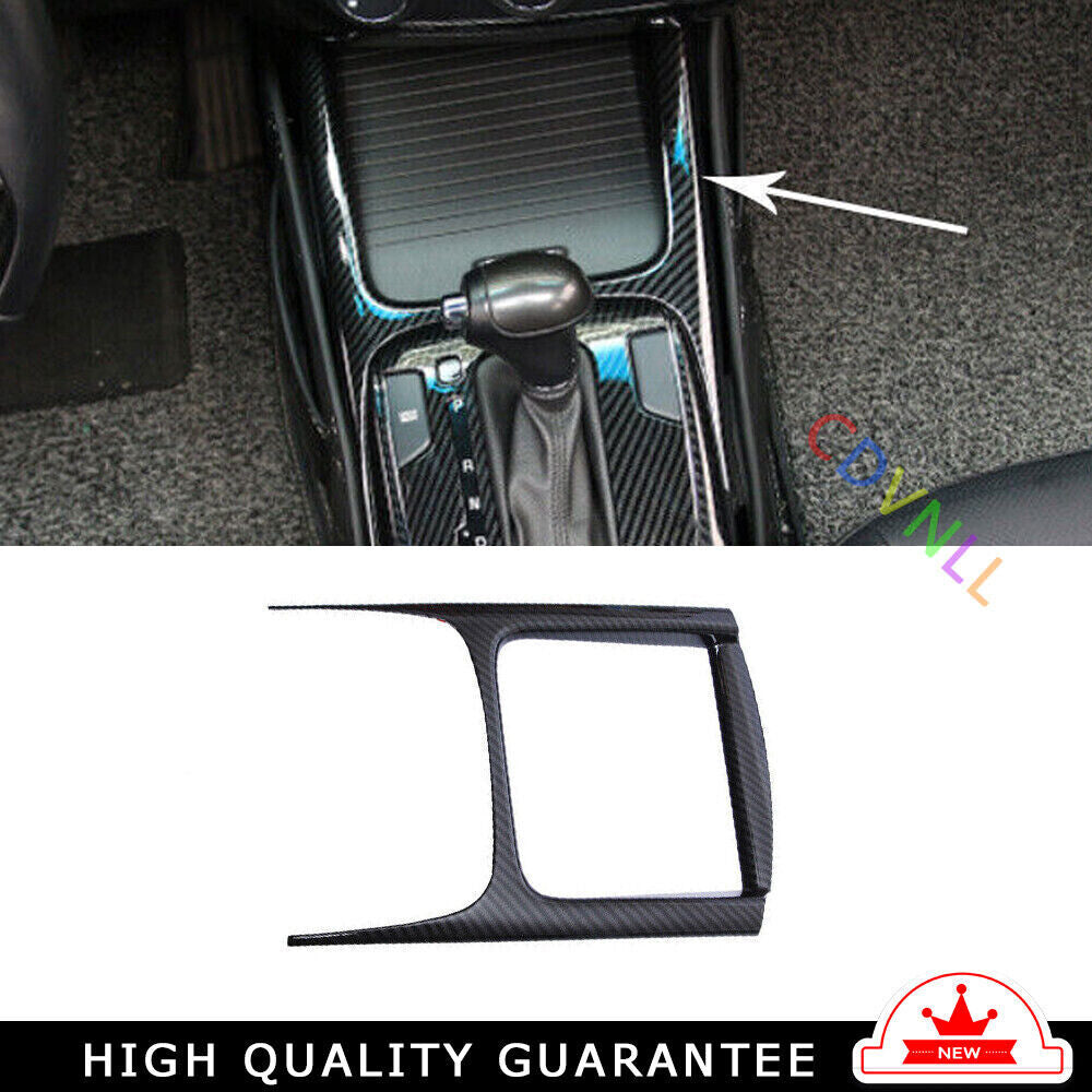 Car Inner Console Storage Box Cover Trim for Kia K3 2014-2018 Black Carbon Fiber
