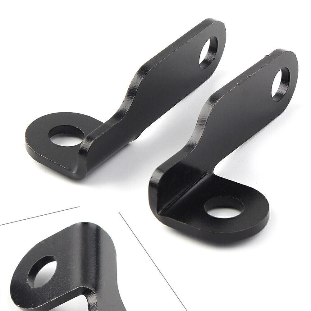 for Harley Motorcycle Fork Clamp Turn Signal Light Mount Bracket Holder Black 2X
