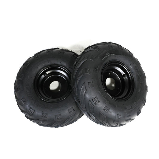 Pair 145/70-6 Tyre Rim Tubeless 6 inch Wheels ATV Go Kart Buggy Quad Lawn Mower