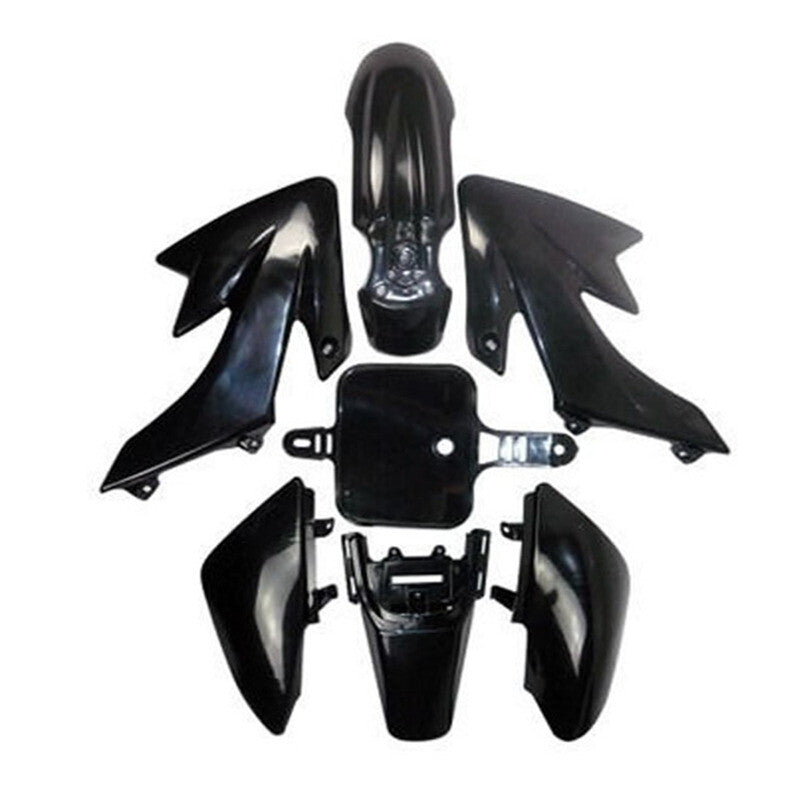Black Plastics Fender Sticker Decal Kit For CRF50 Dirt Bike Thumpstar 110cc 125c