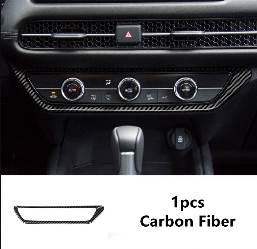 ABS Carbon Fiber Console switch Knob Panel Cover trim for Honda HR-V HRV 2023