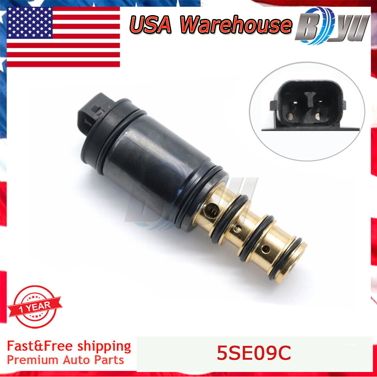 A/C Compressor Valve for 5SE09C for Toyota for Camry Yaris for Corolla 1.5L 1.8L I4 06-12