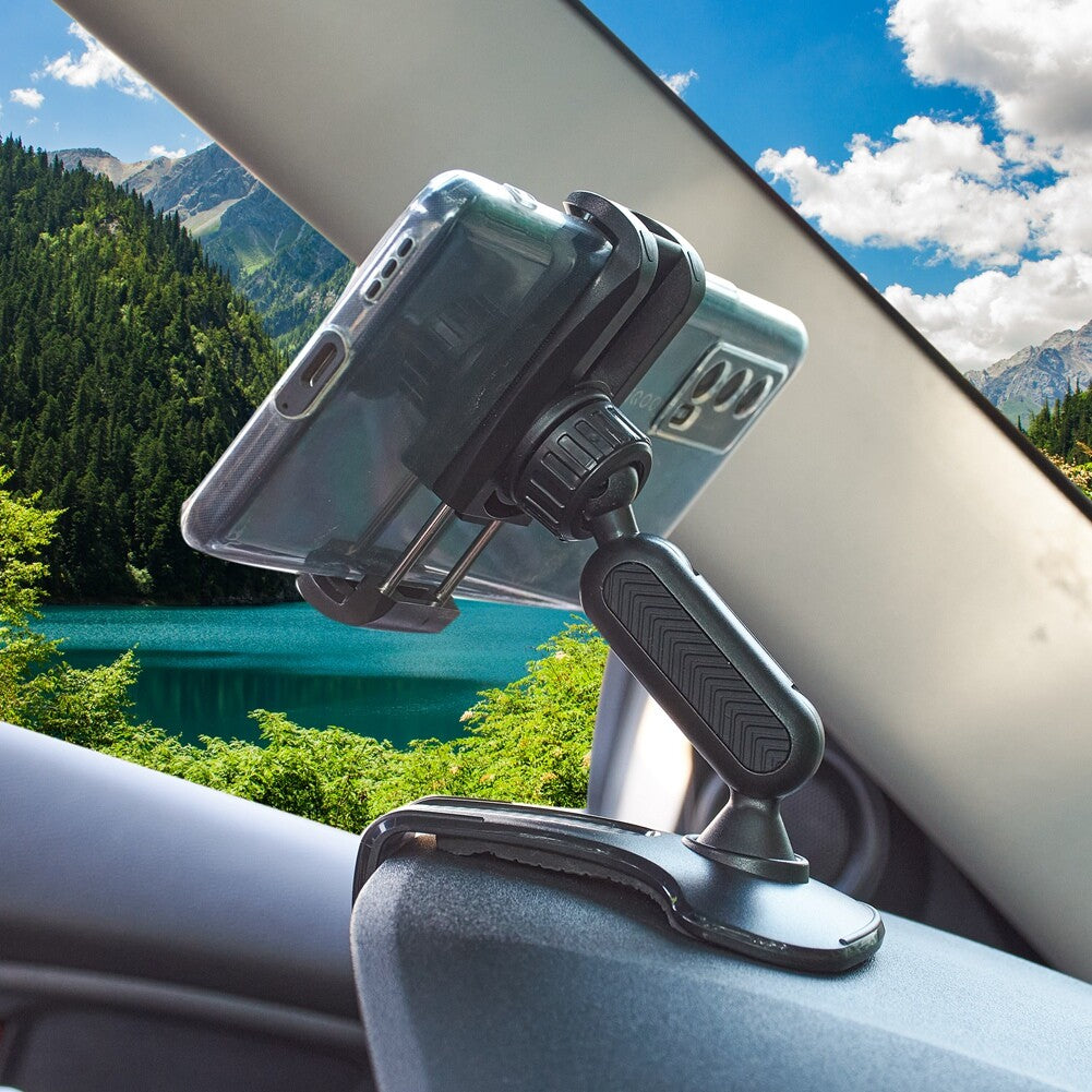 Car Phone Mount 360 Degree Rotation Dashboard Cell Phone Clip Mount Mobile GPS
