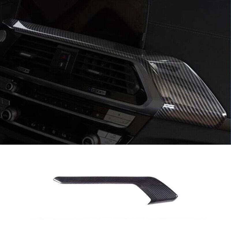 Car for BMW X3 G01 X4 18-21 Carbon Fiber Style Middle Air Outlet Vent Cover Trim