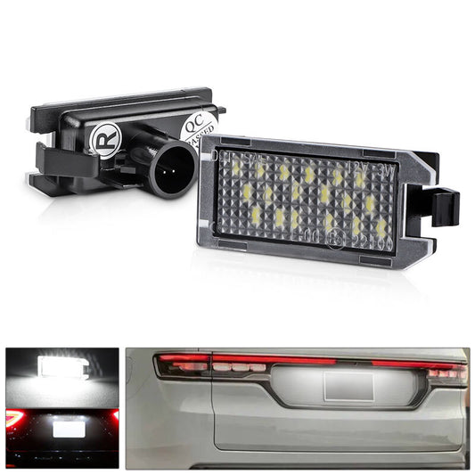 2X White LED License Plate Light Rear Tag Lamp fits for Dodge Viper 2015-2017
