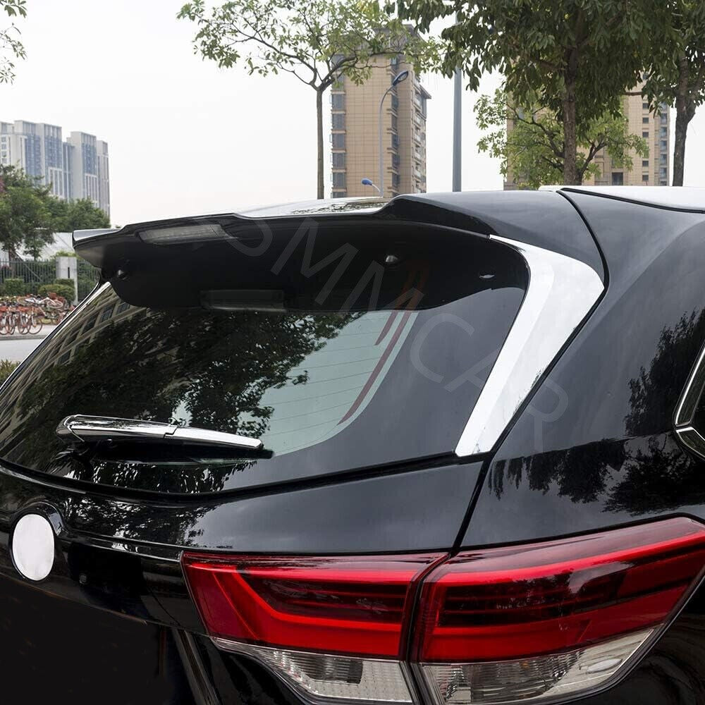 Fit For 2014-2019 for Toyota Highlander Rear Window Door Spoiler Tail Wing Covers