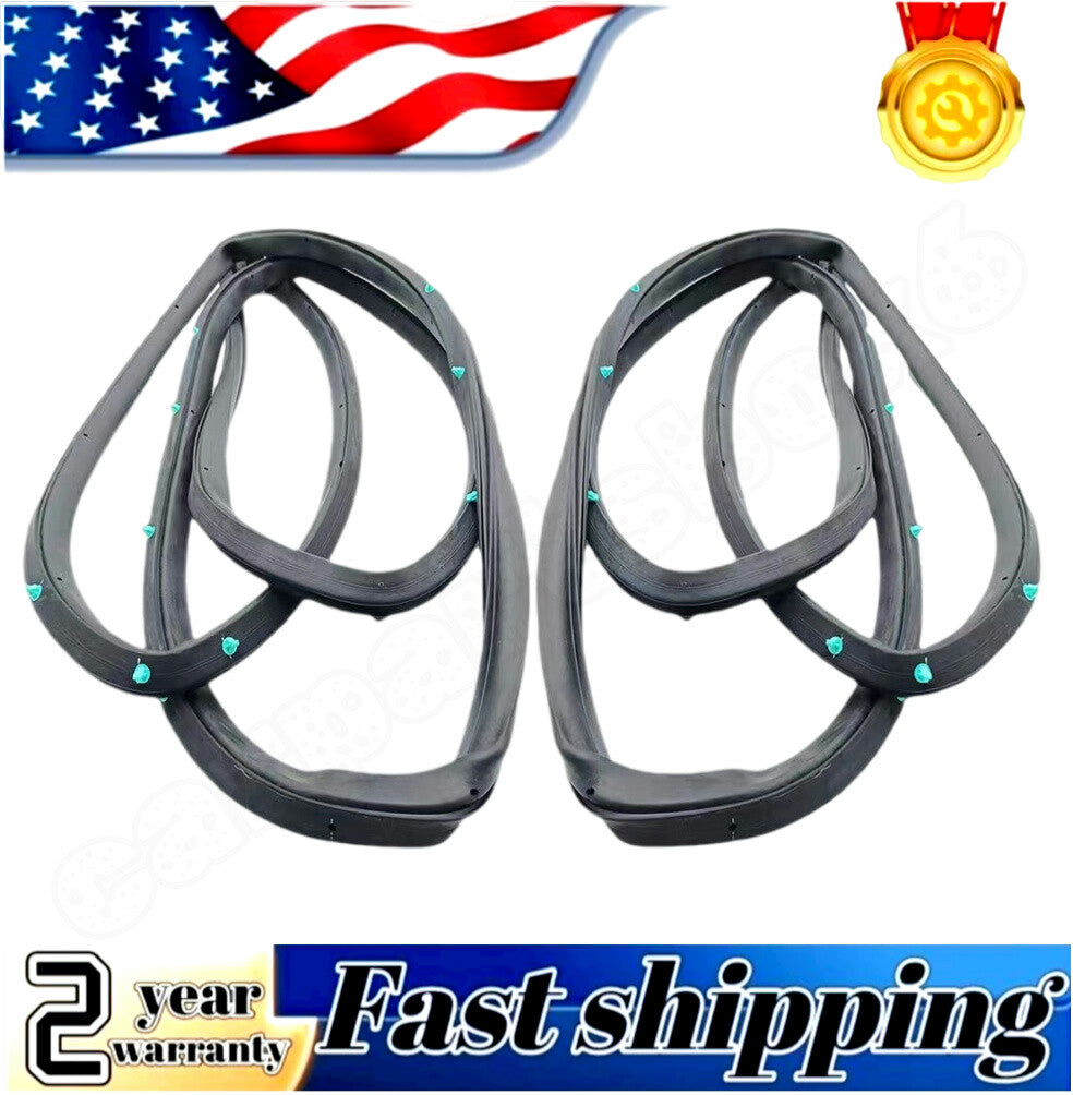 Two rear left and right door sealing rubber strips suitable for 1998-2002 for Honda Accords.
