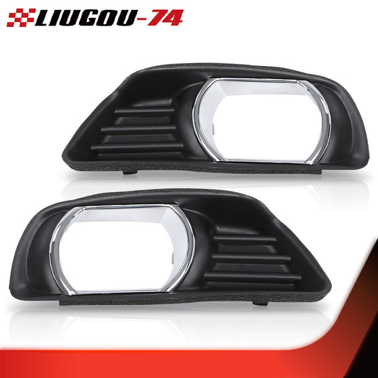 1 pair of front bumper fog light cover trims suitable for 2007-2009 for Toyota for Camry,black.