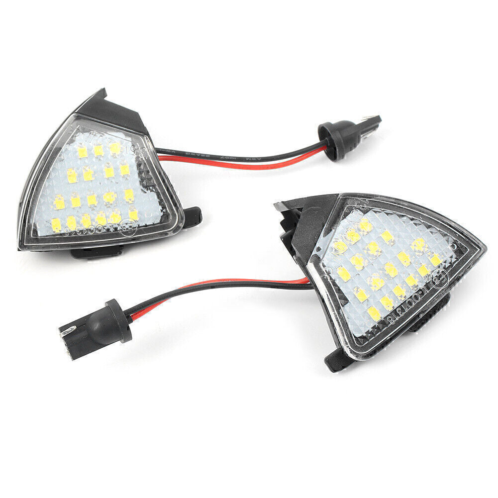 6000K Side Mirror Puddle Light LED Bulbs Fit for VW for Golf 5 for Jetta for Passat 12V White
