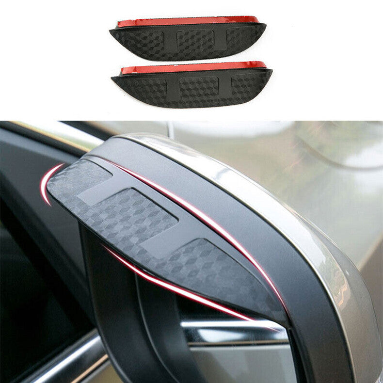 for Volvo S90 2017-2022 Carbon fiber ABS Rearview Mirror Rain Eyebrow Guard Trim