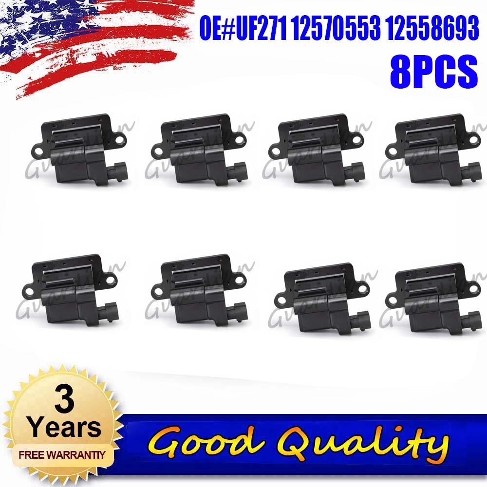 8x Ignition Coil UF271 for Chevrolet Express 1500 C7500 C6500 C5500 for Cadillac for GMC