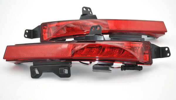 2x Red REAR BUMPER Fog Reflector light for Land Rover Discovery Sport L550 14-17