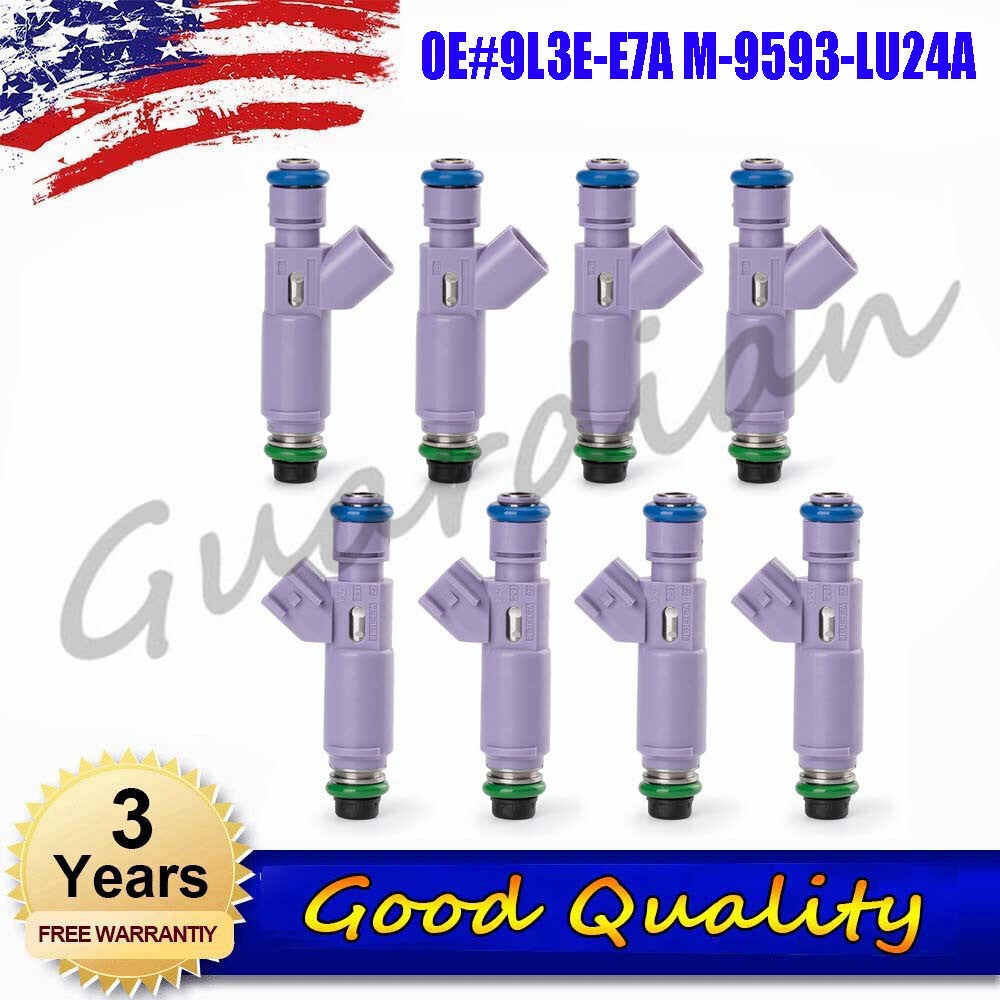 8-piece replacement kit for fuel injectors 9L3E-E7A M-9593-LU24A, new, for Ford for Mustang .