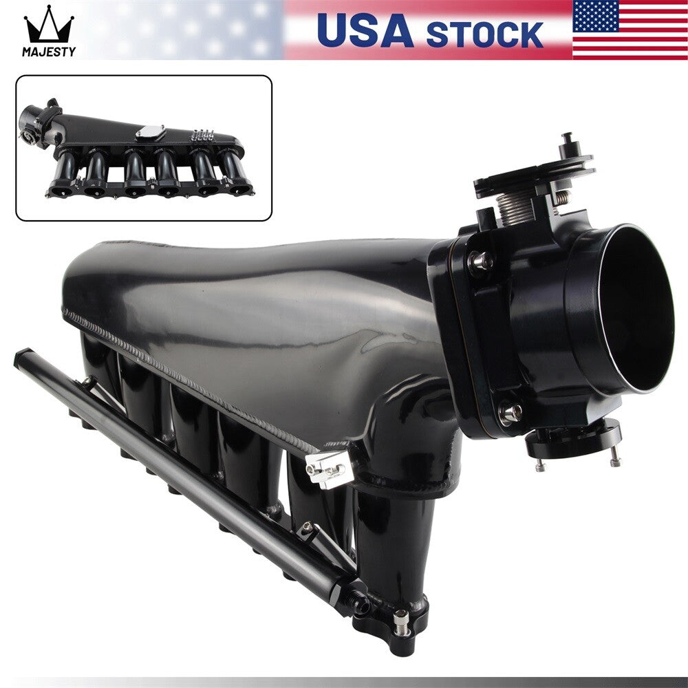 Intake Manifold Kit Throttle Body 90mm Fuel Rail For 1JZ-GTE VVTi Supra Crown
