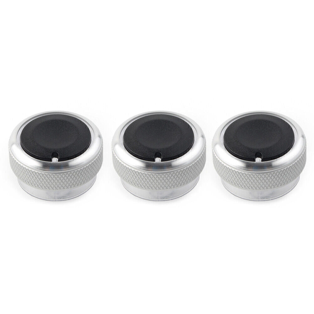 3Pcs Air Conditioner Switch Button Silver for Ford Focus MK2 MK3 Mondeo C/S-max