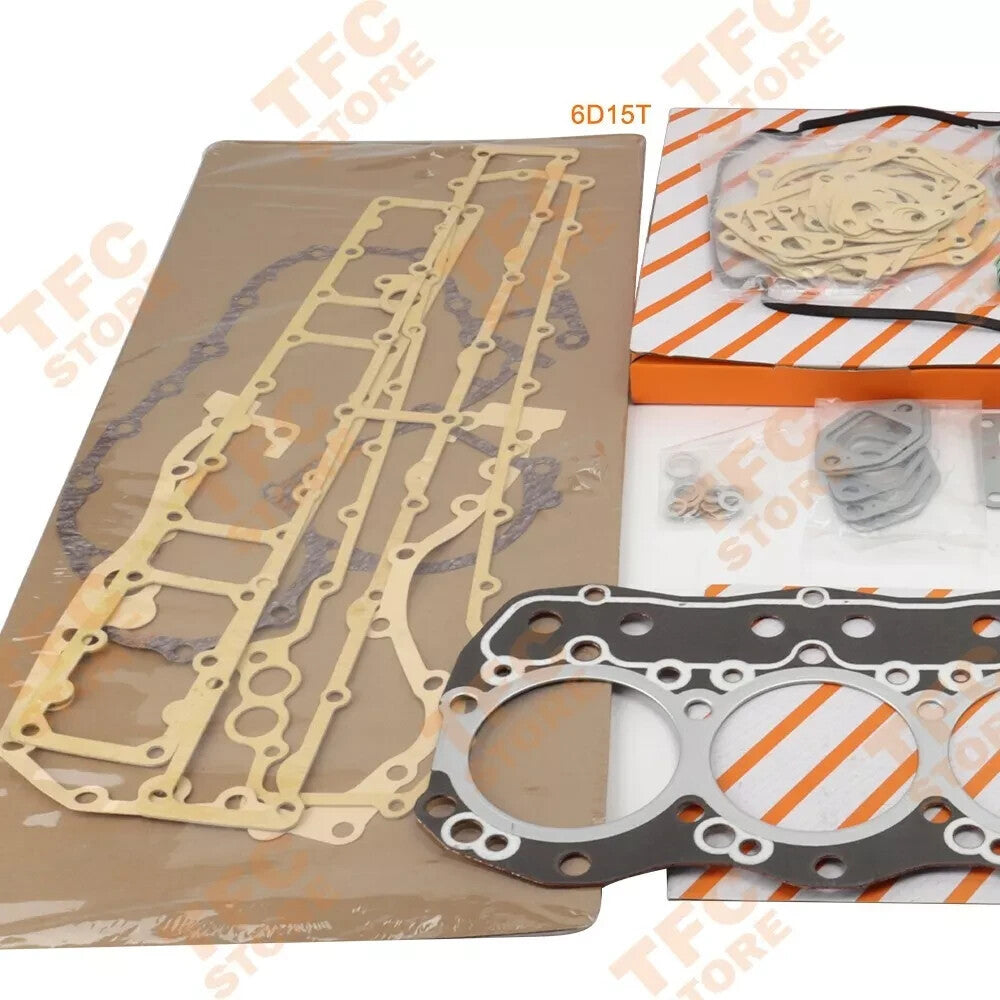 6D15 6D15T Engine Overhaul Gasket Kit Set for Mitsubishi Excavator Crane Truck??