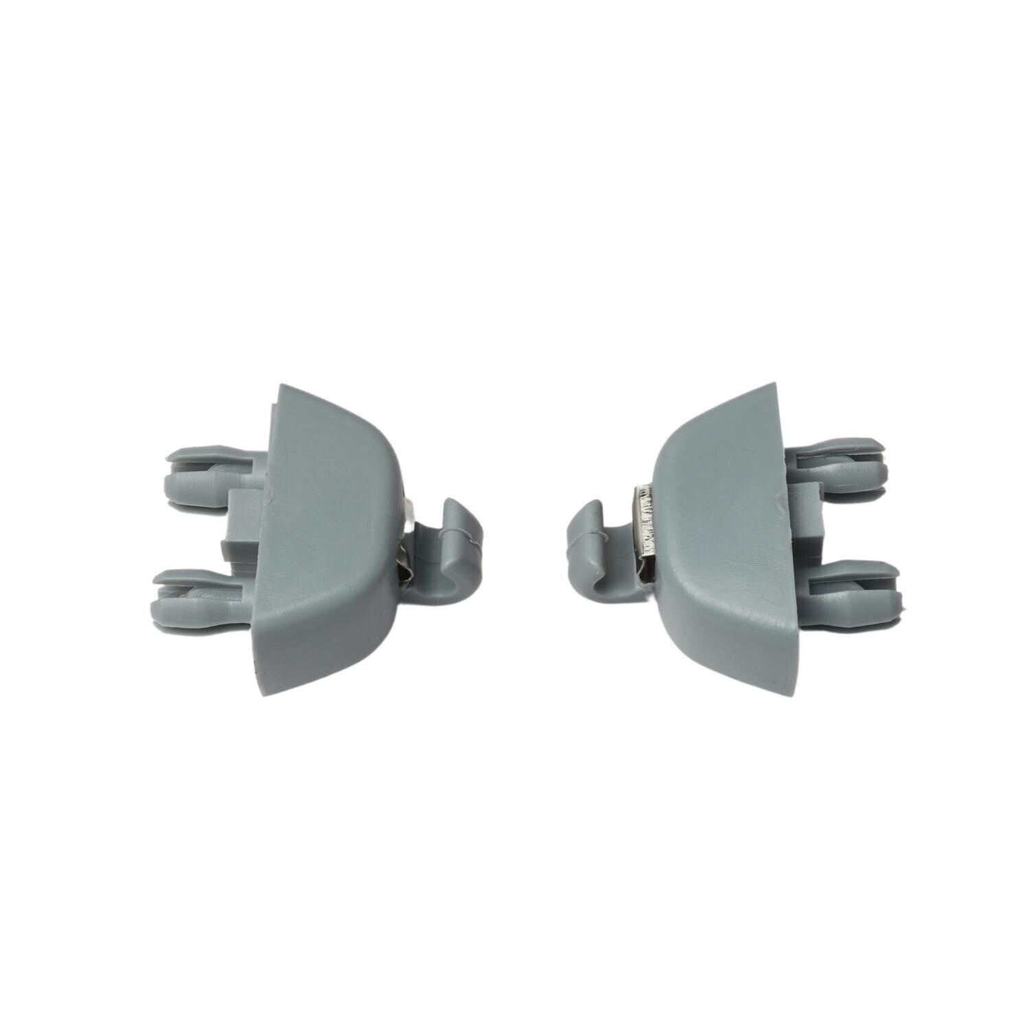 2x Gray Sun Visor Hook Clip 6R0857561Y20 Fit For 2012-2015 for VW for Volkswagen for Passat