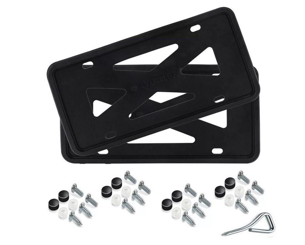 Car license plate frame cover cap, trunk black silicone, suitable for new  for ford  models